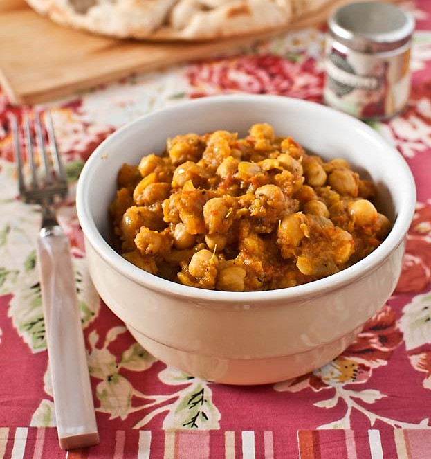 Curry de garbanzos especiado