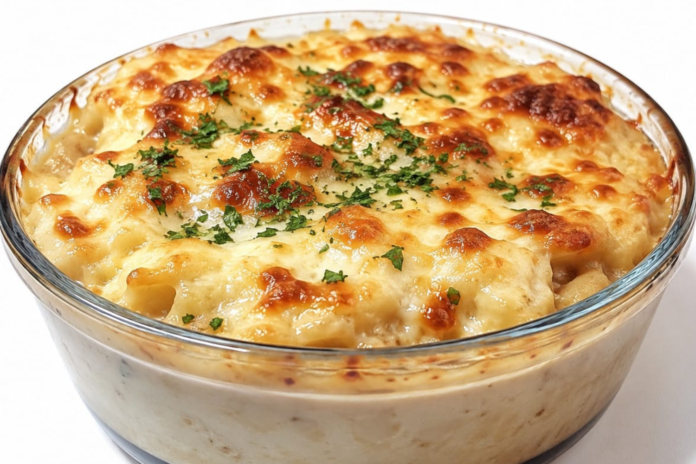 Puré de garbanzos gratinado
