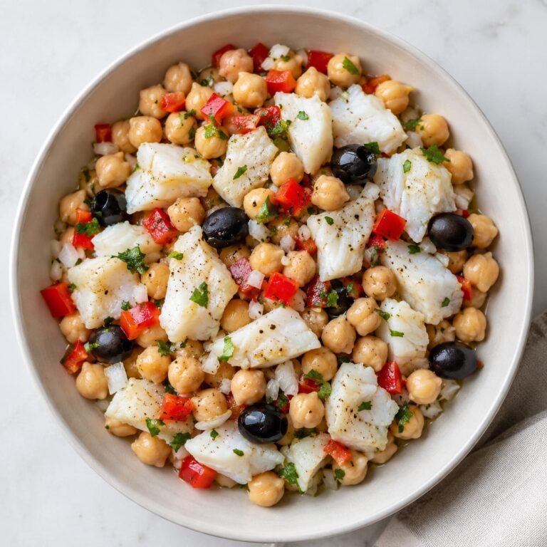 Ensalada de garbanzos con bacalao