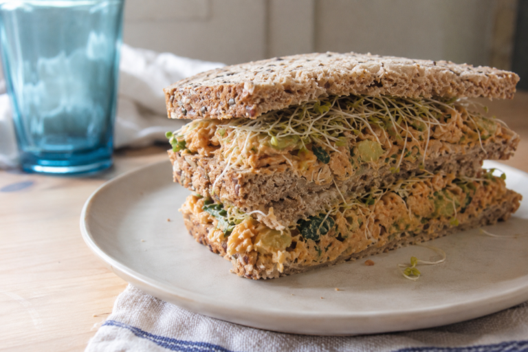 Sándwich de garbanzos