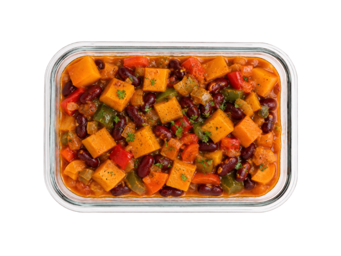 Curry de calabaza y alubias